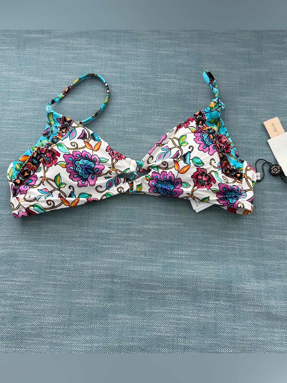 Nannette Lepore Bikini Bathing Suit Top Size L New with Tags